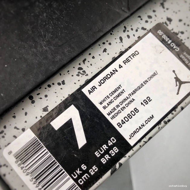 840606-192 White (nike) OG Air 4 Cement Jordan 1101